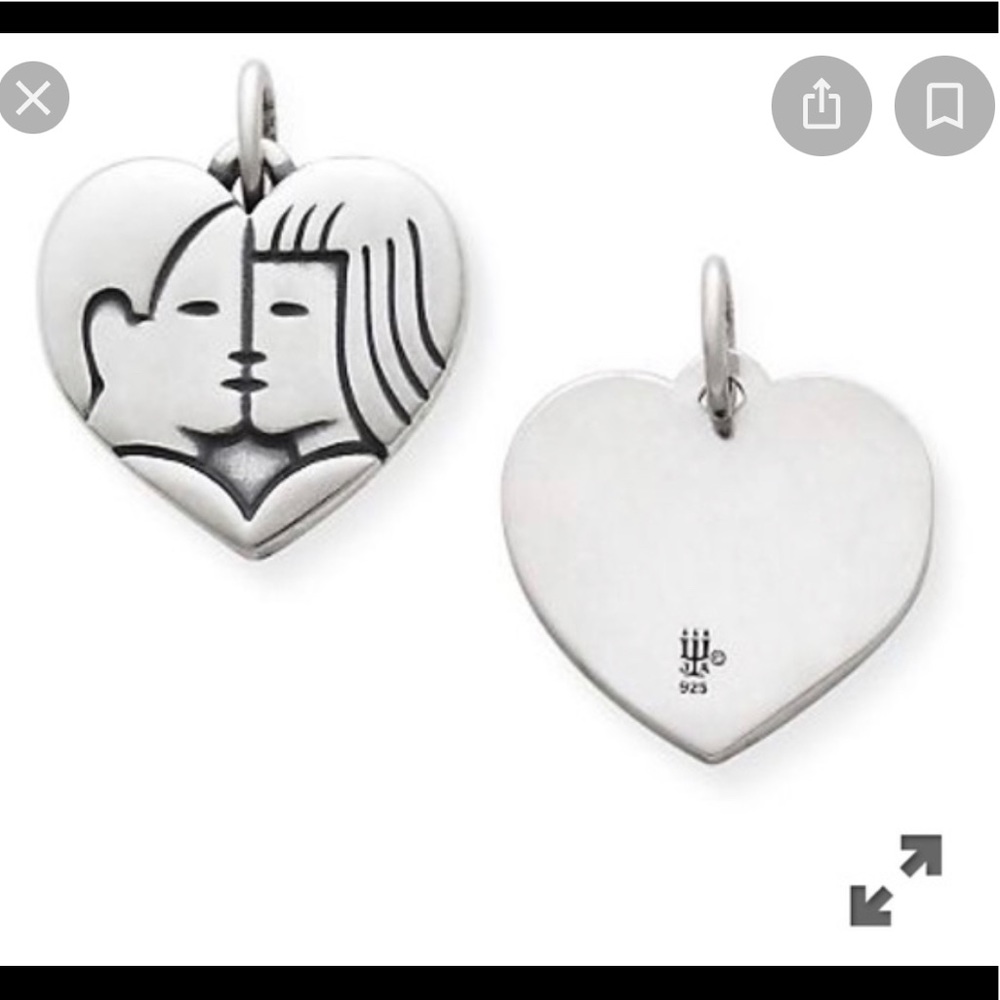 James Avery The Kiss Charm Retired